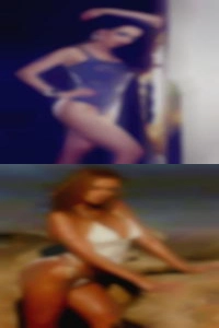 Naked woman with man in sex New Zealand club