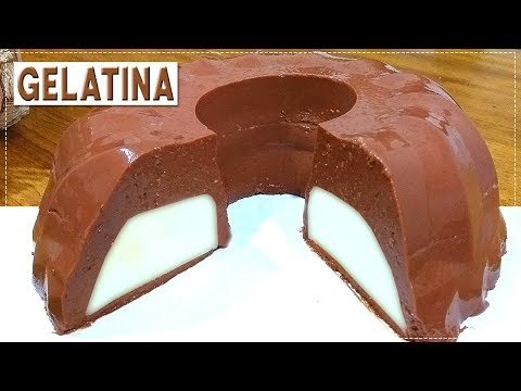 GELATINA DE CHOCOLATE RECHEADA