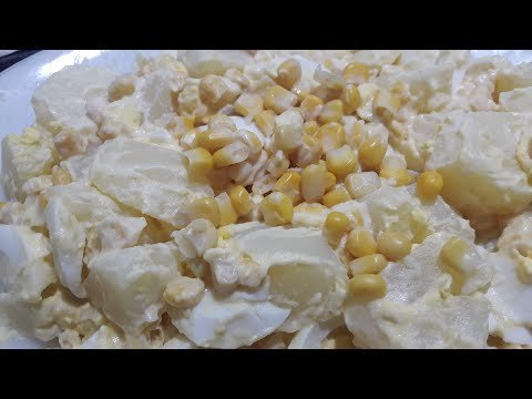 Salada de Maionese caseira simples e deliciosa com ovo cozido batata - Silvia Helena