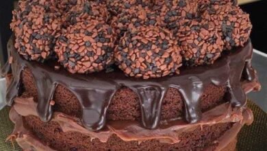 como fazer naked cake de brigadeiro Como fazer Naked Cake de Brigadeiro