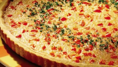 Quiche de Queijo Presunto e Tomate de Dar Água na Boca, Confira