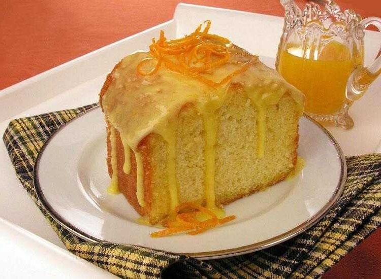 receita de bolo de laranja com cobertura de laranja