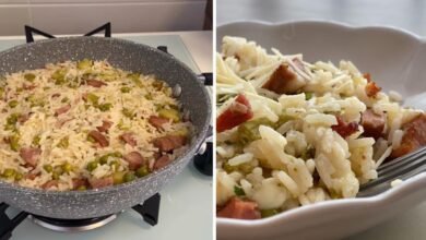 Mexidão de Arroz com Calabresa | Bau das RECEITAS