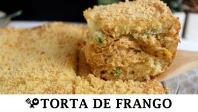 Torta de frango com recheio cremoso | Bau das RECEITAS