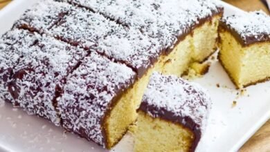 Bolo Lamington australiano. Aprendi com uma colega da faculdade